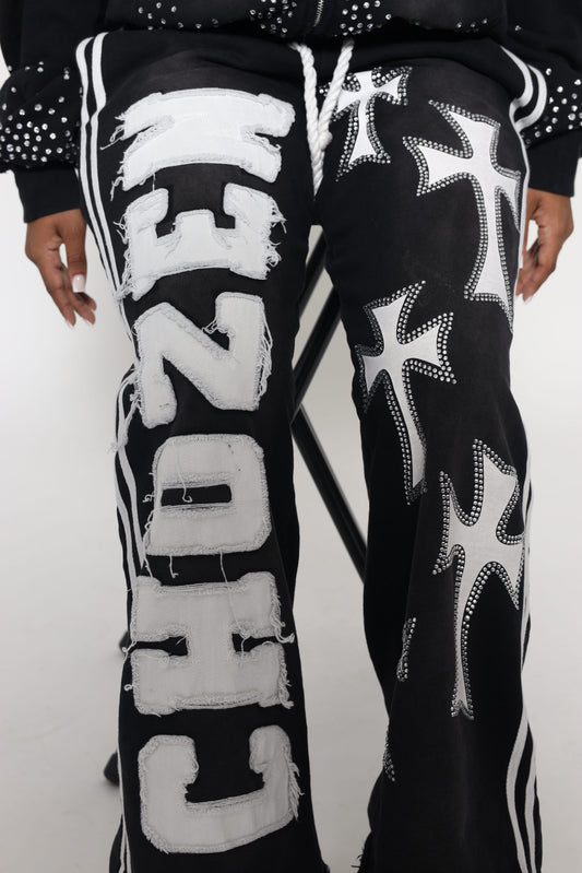 BLACK CHOŹEN SWEATPANTS
