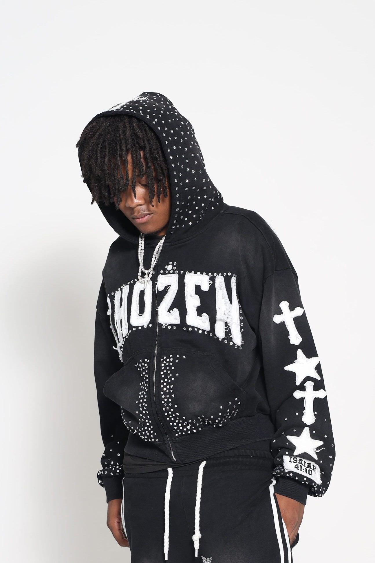 BLACK CHOŹEN ZIP-UP