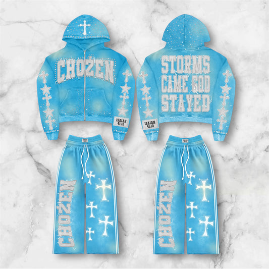 "BABY BLUE" CHOŹEN SWEATPANTS